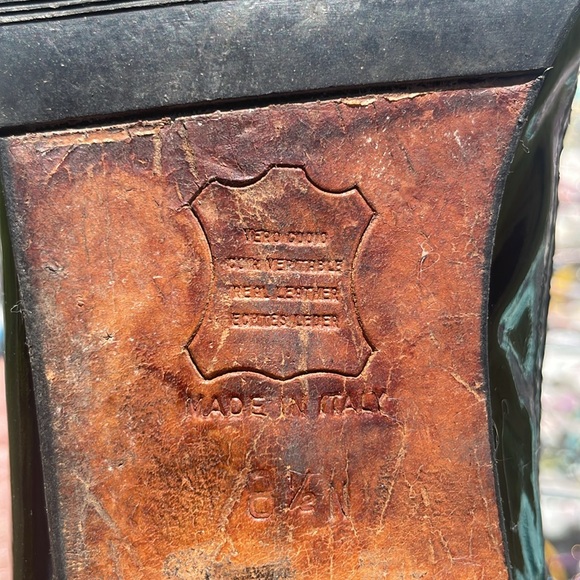 Vintage Arnold Churgin suede and patent leather lace up shoes - Picture 6 of 9